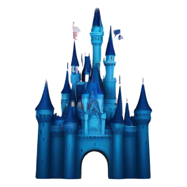 Disney castle with iconic fireworks  sticker
