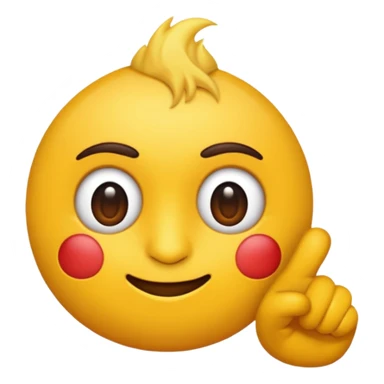 Emoji amarelinho pequenininho punho cruzado sticker