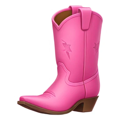 pink cowboy boots sticker