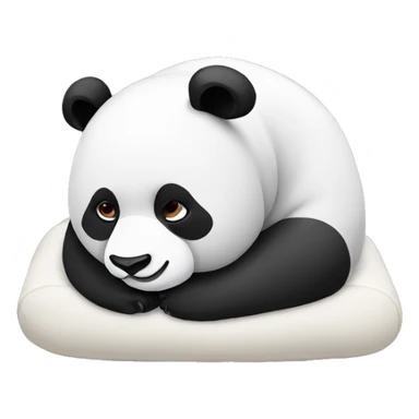 Panda being lazy  sticker