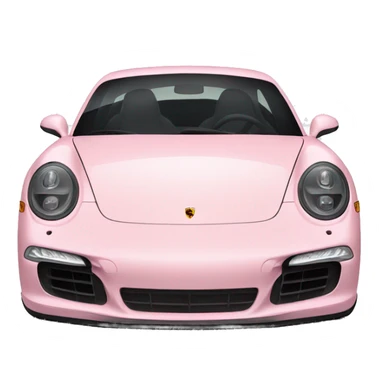 Light pink Porsche  sticker