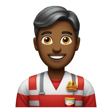 mcdonald’s worker sticker