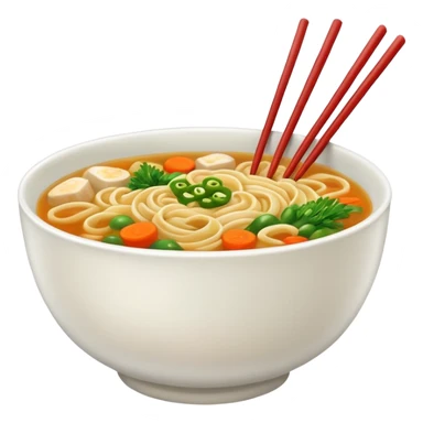 noodles and soup sticker