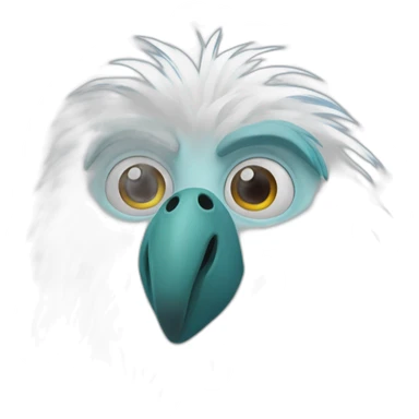 ugly yetti bird sticker