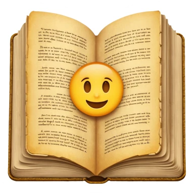 An open book sticker