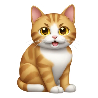 Cat typing sticker