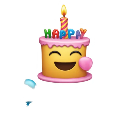 happy birthday sign with the word Priya light pink sticker