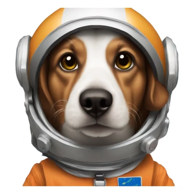Un perro salchicha astronauta sticker