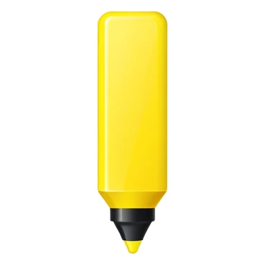simple yellow highlight marker sticker