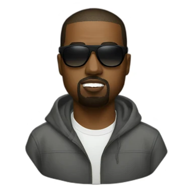 kanye-west-wearing-shades sticker