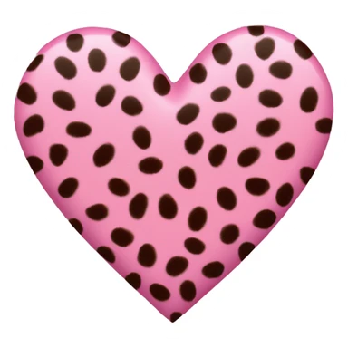 pink cheetah print heart  sticker