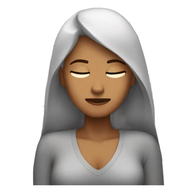 Mujer durmiendo  sticker