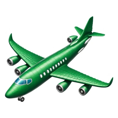 Cocodrilo combinado con avión sticker