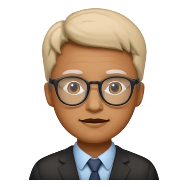 Face glasses grolzy sticker