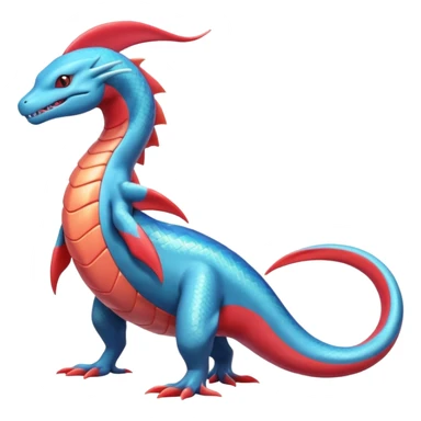 Salandit-Milotic-Salamence-Fakémon-hybrid-creature (full body)  sticker