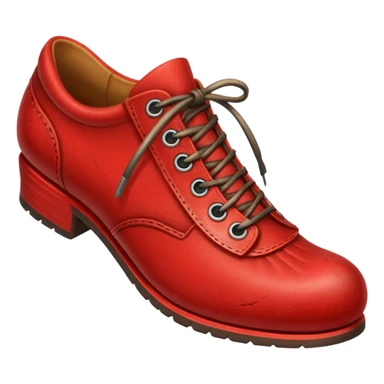 Red shoe sticker