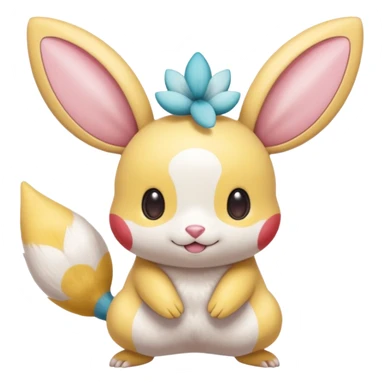 Tropical Exotic Colorful Minccino-Buneary-Pachirisu-Emolga-fusion  sticker