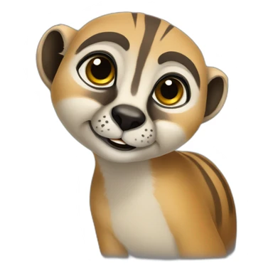 Suricate et ecureuil sticker