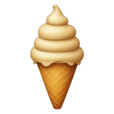 a poop in an icecream cone sticker