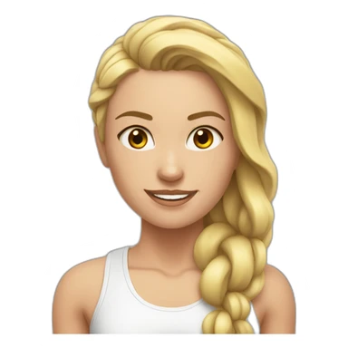 CrossFit white girl sticker