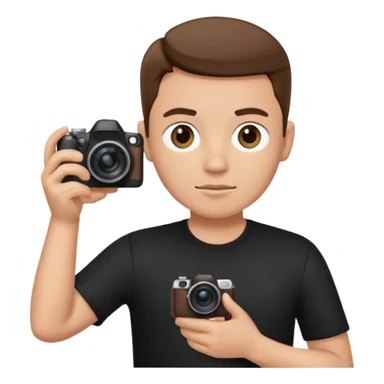 photographer looking away sticker