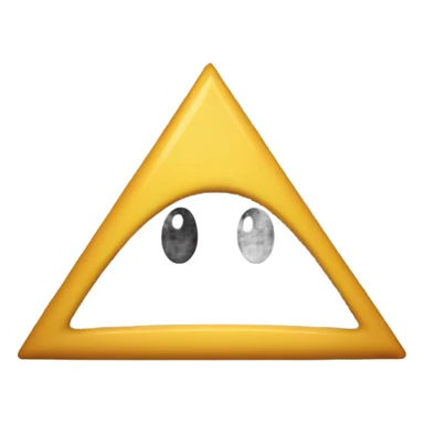 upside down triangle grin sticker