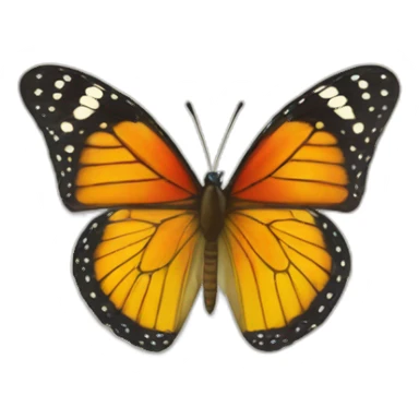 butterfly near indoor door sticker