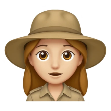 just safari hat no head sticker