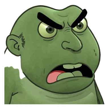 Angry man sticker