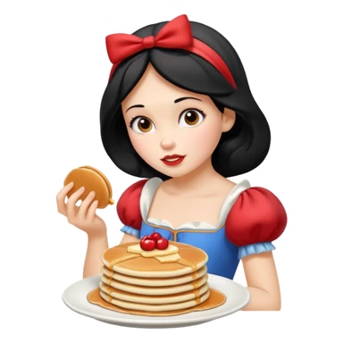 SnowWhite seal eating pancakes sticker