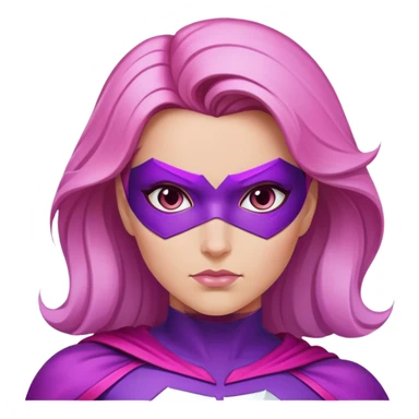 pink violet woman superhero power sticker