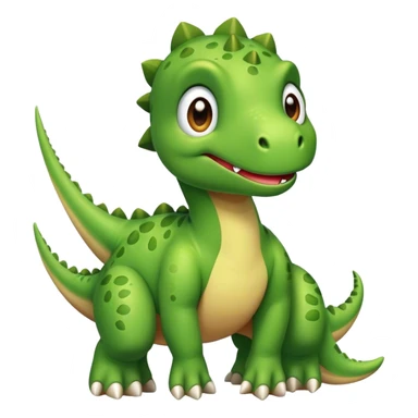 Cute green Dinosaur  sticker