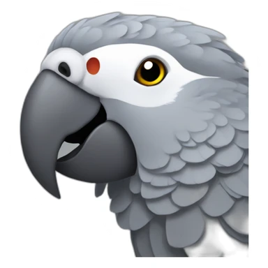 African-gray-parrot sticker