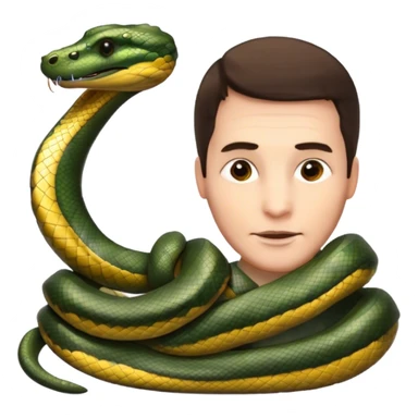 Fabrice has an anaconda  sticker