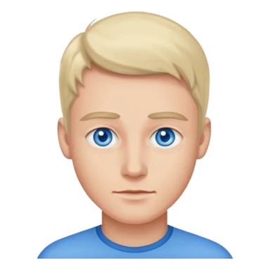 male portrait with blue eyes sticker