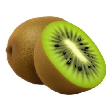 3d kiwi fruit sticker