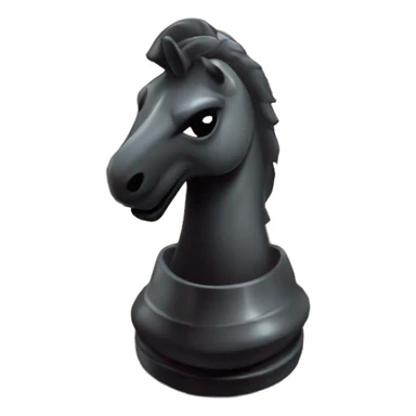 Chess knight in the middle of a chess board  sticker