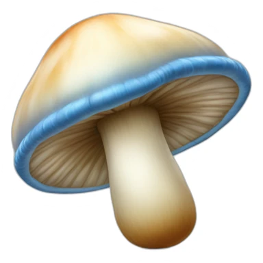 Gros champignon bleu sticker