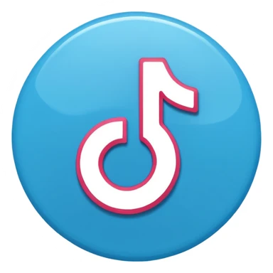 Blue click tiktok sticker