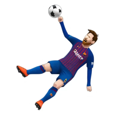 messi overhead kick goal sticker