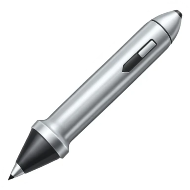a silver bold marker with a large round tip sticker