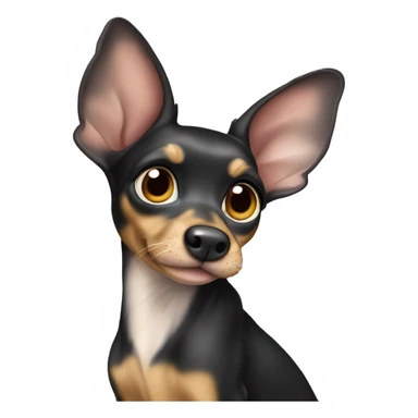 prague ratter black merle sticker