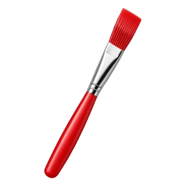 Red lash brush sticker