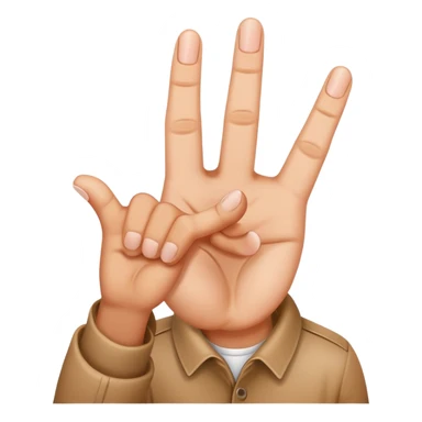 Face with Tte midle finger in the hand sticker