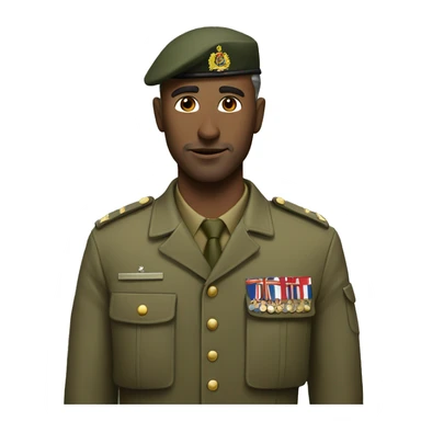 british man in the army clothes sticker