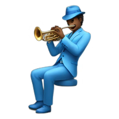 Jazz blue sticker
