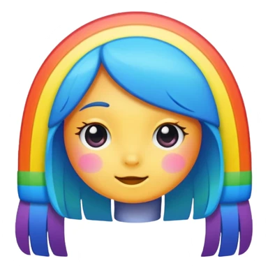 Shy Rainbow  sticker