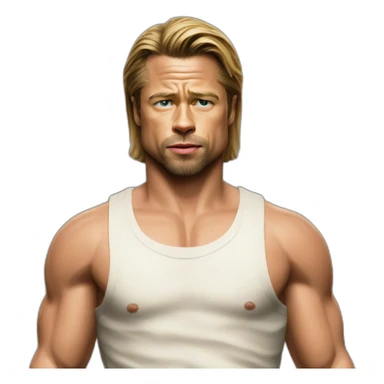  brad pitt fight club  sticker