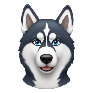 Husky blue eyes sticker