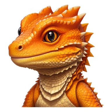 Cute bearded dragon sticker